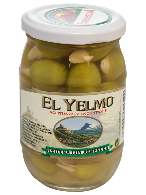 Aceituna Rellena de Almendra 200 g El Yelmo