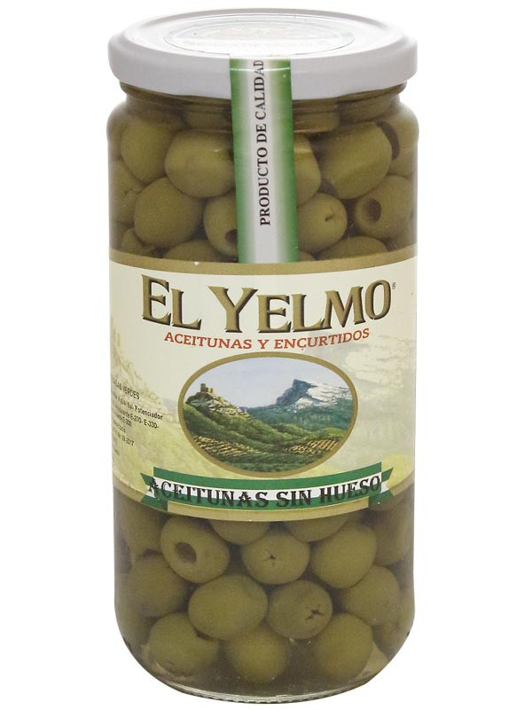 Aceituna Sevillana con hueso 400 g El Yelmo