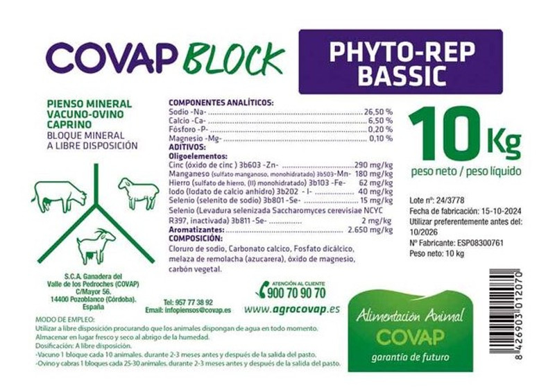 COVAP Block Phyto Bassic