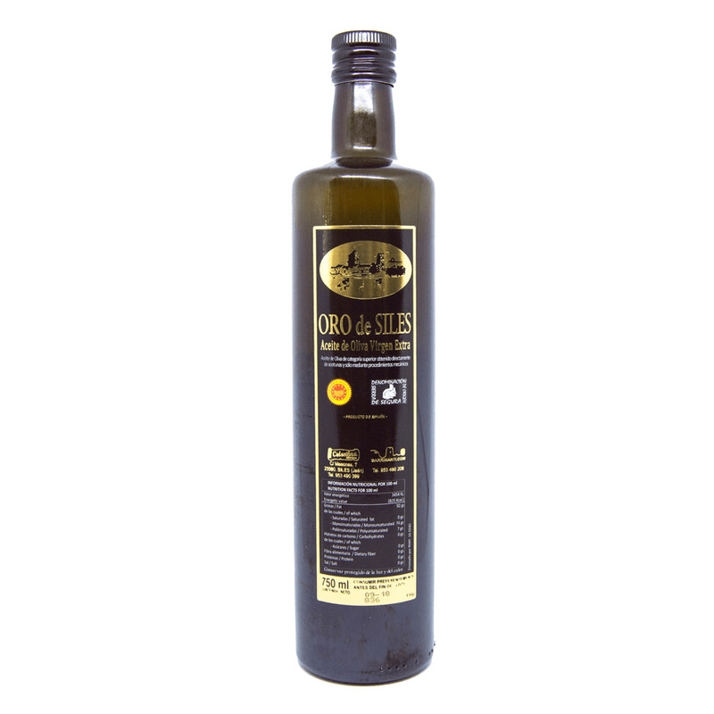 Botella Aceite Oliva Virgen Extra 0,75L Oro de Siles