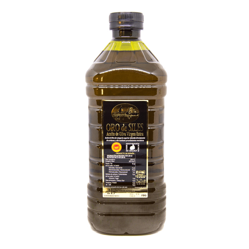Botella Aceite Oliva Virgen Extra 2L Oro de Siles