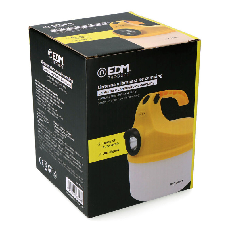 LINTERNA/FAROL DE CAMPING RECARGABLE 500lm 18W