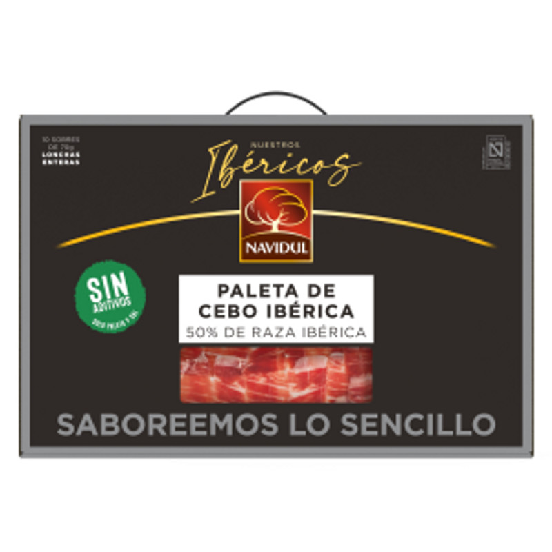 MALETIN DE PALETA DE CEBO IBERICA NAVIDUL 10 x 70g