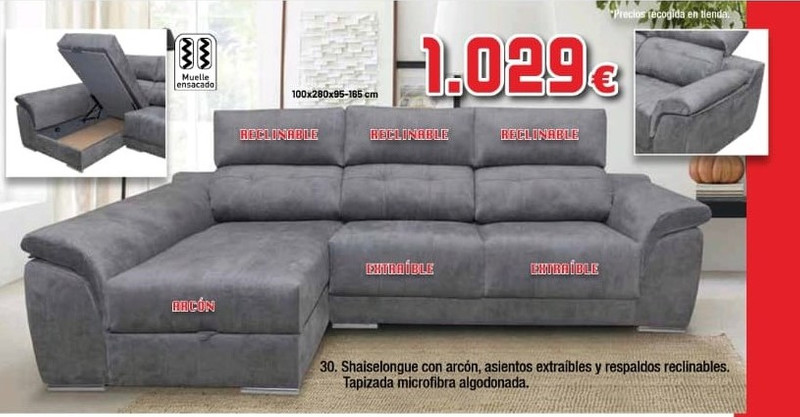 Sofá Shaiselongue