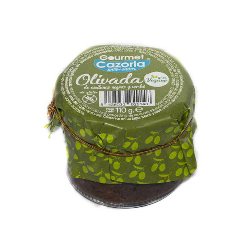 Paté Gourmet cazorla Olivada de aceitunas negras y verdes