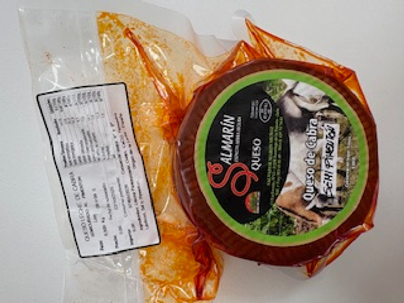 QUESO ARTESANO SEMICURADO CABRA PIMENTON