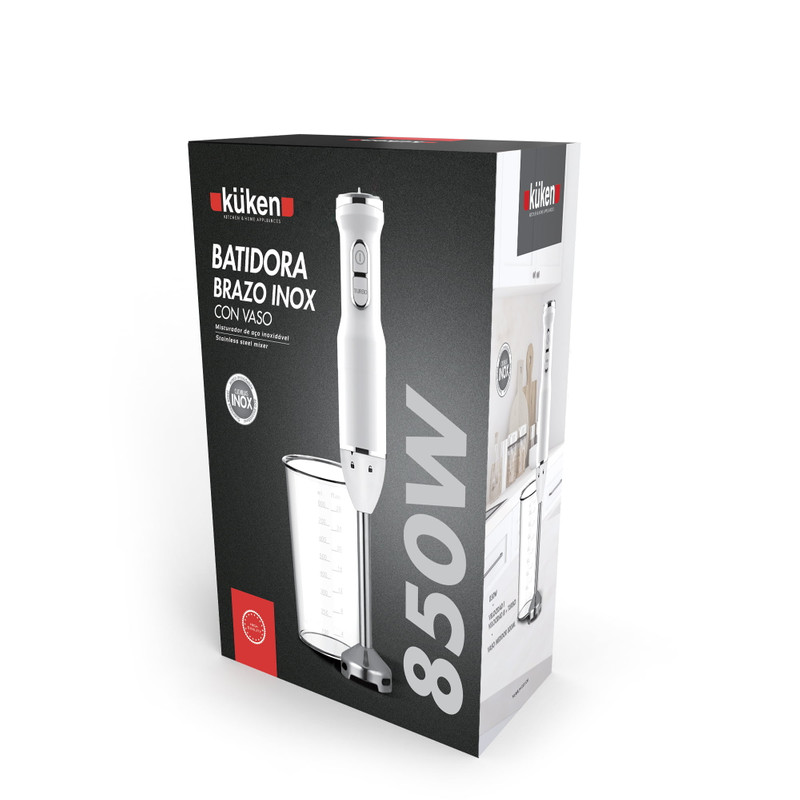 BATIDORA BRAZO 850W CON VASO PLÁSTICO KÜKEN