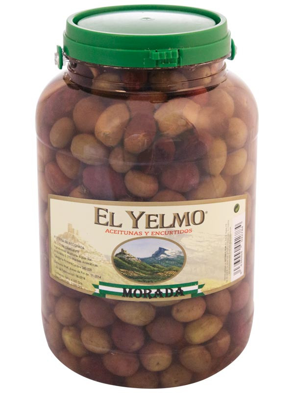 Aceituna Morada Rajada 2100 g El Yelmo