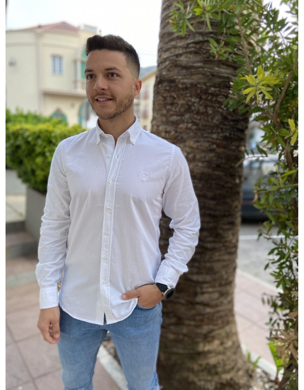 CAMISA GABARDINA BLANCO